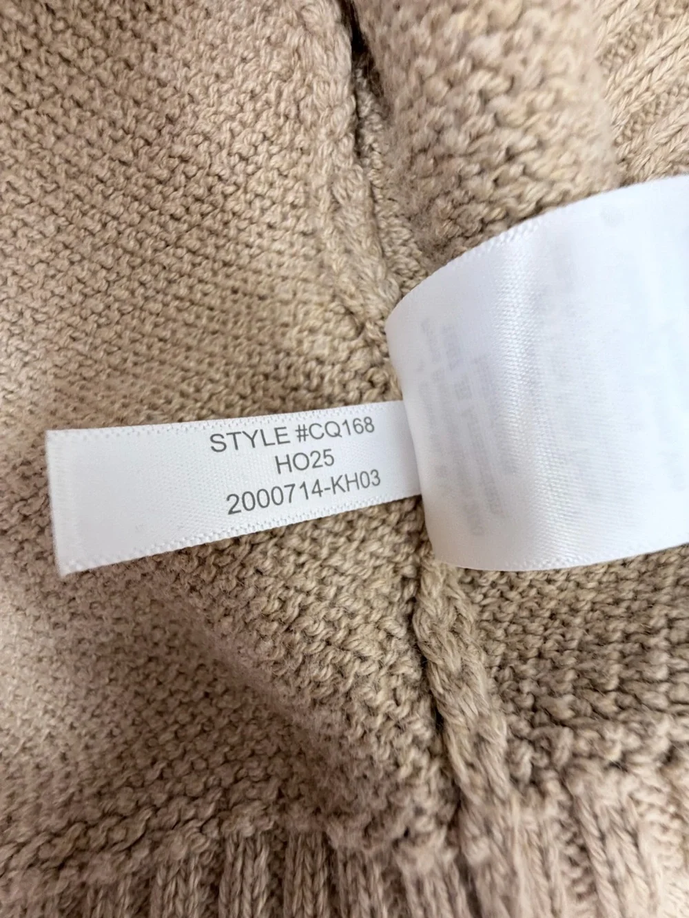 J. Crew Men’s Medium Tan Basket Stitch Cotton Crewneck Sweater NEW